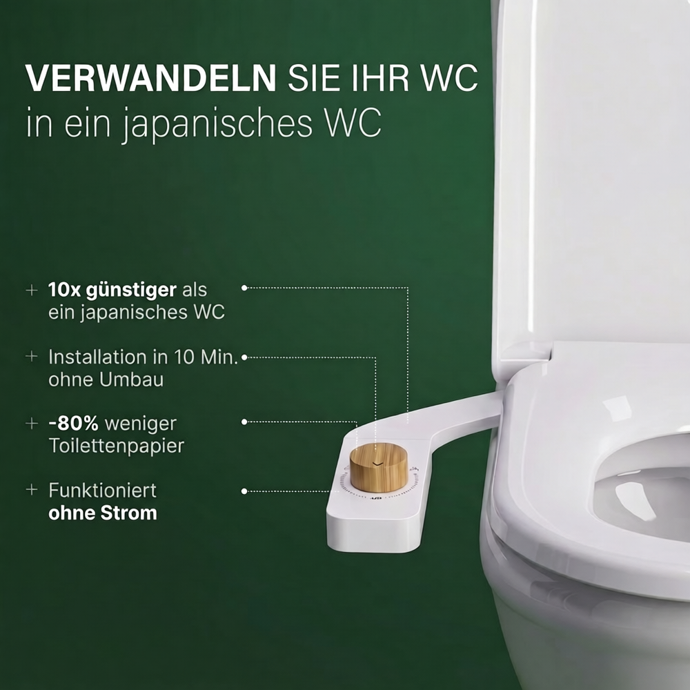 Japanisches WC POPO als Set – Installation in 5 Min